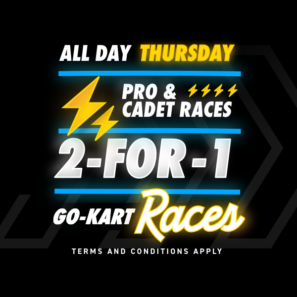 2-for-1 Go-kart races, Thursday